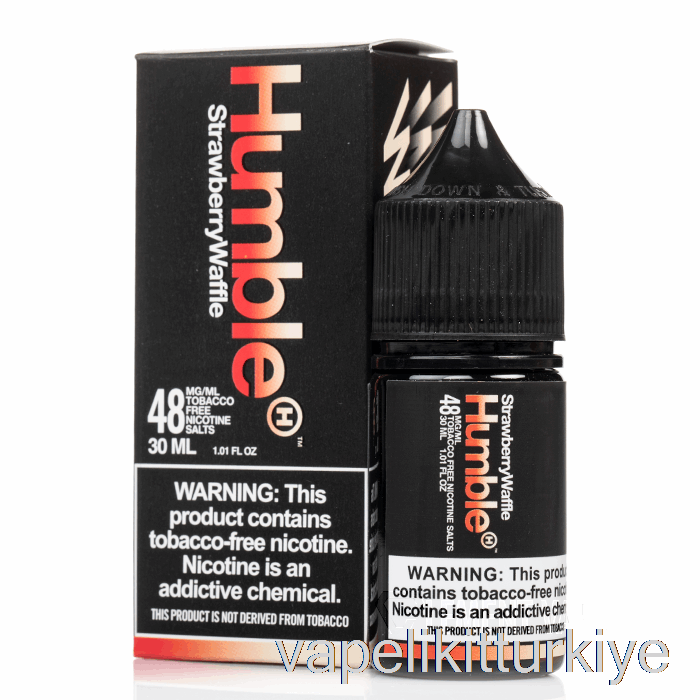 Vape Türkiye çilekli Waffle - Mütevazi Tuzlar - 30ml 48mg